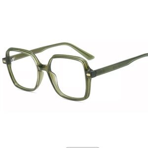 Stylish Green Square Glasses